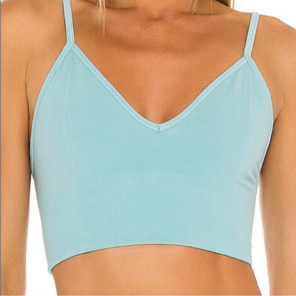 Alo Yoga Workout Top Blue Quartz